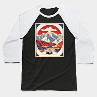 Utah United States of America Tourism Vintage Baseball T-Shirt